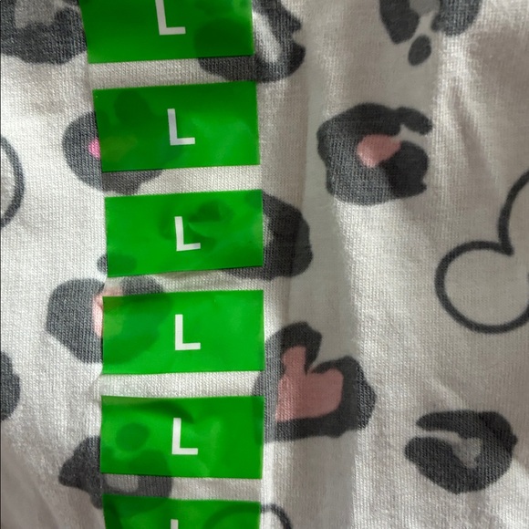 Disney Pink and Gray women’s Minnie Mouse Pajama Set sz L - Picture 6 of 8